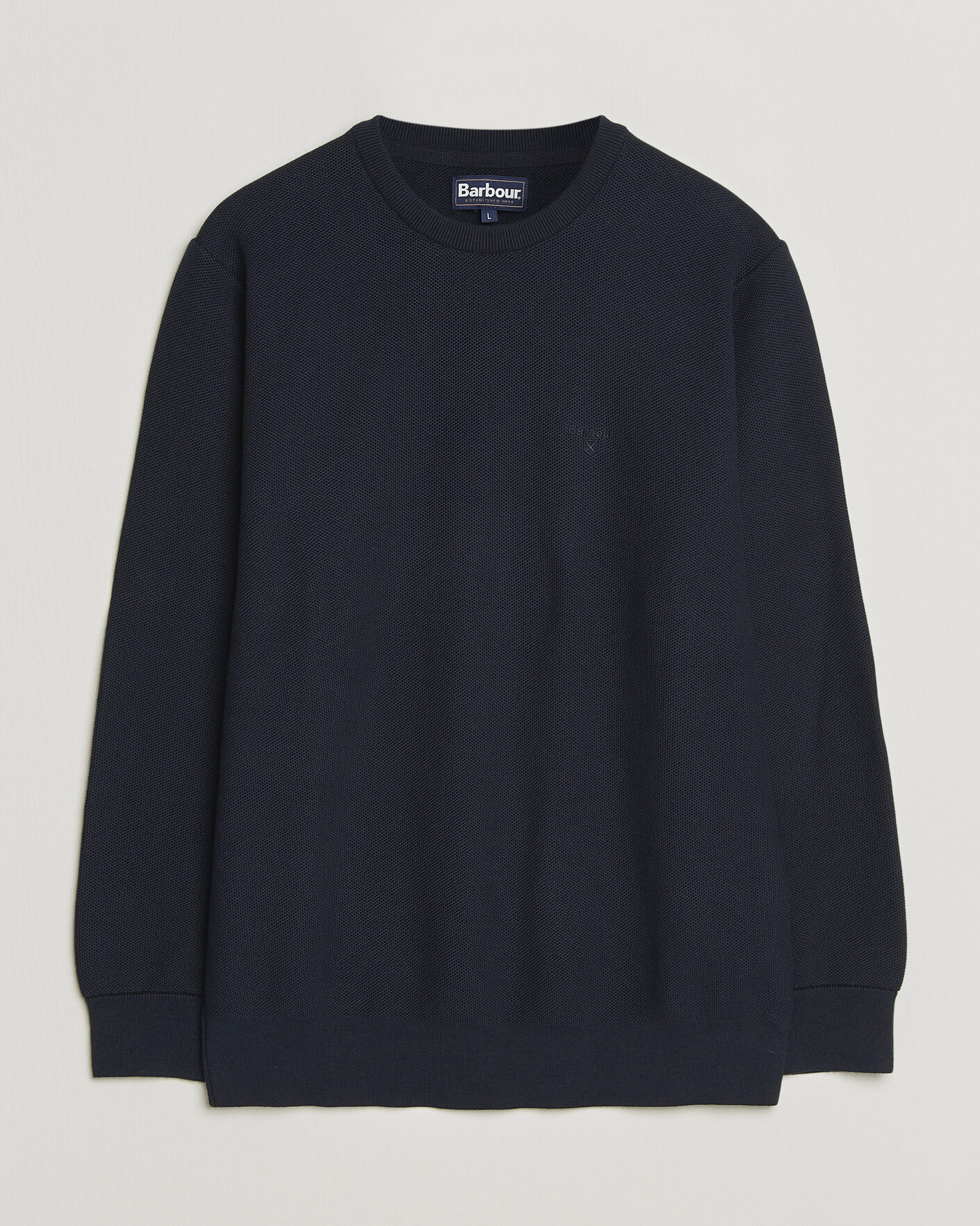 Herre | Gensere | Barbour Lifestyle | Honeycomb Crew Neck Navy
