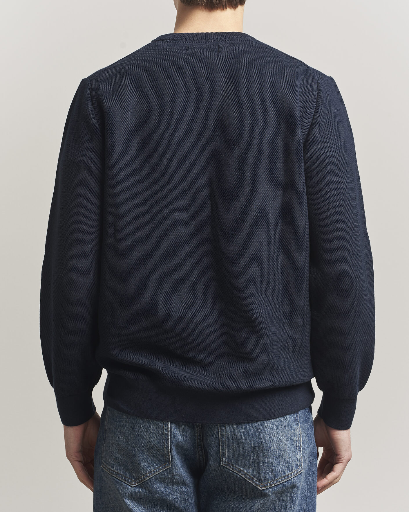 Herre | Gensere | Barbour Lifestyle | Honeycomb Crew Neck Navy