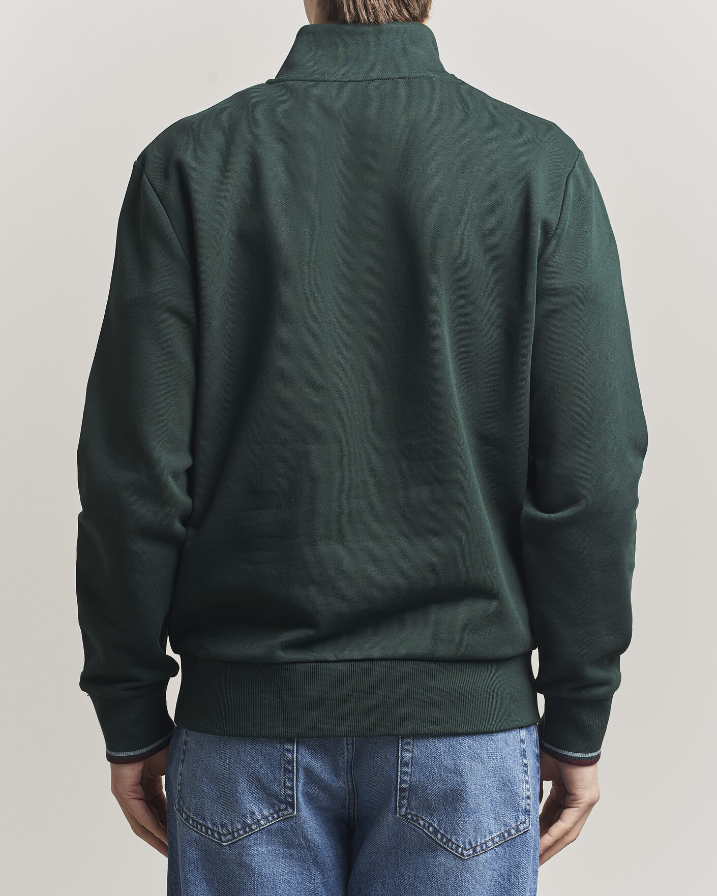 Herre | Gensere | Fred Perry | Half Zip Sweatshirt Grassroots Green