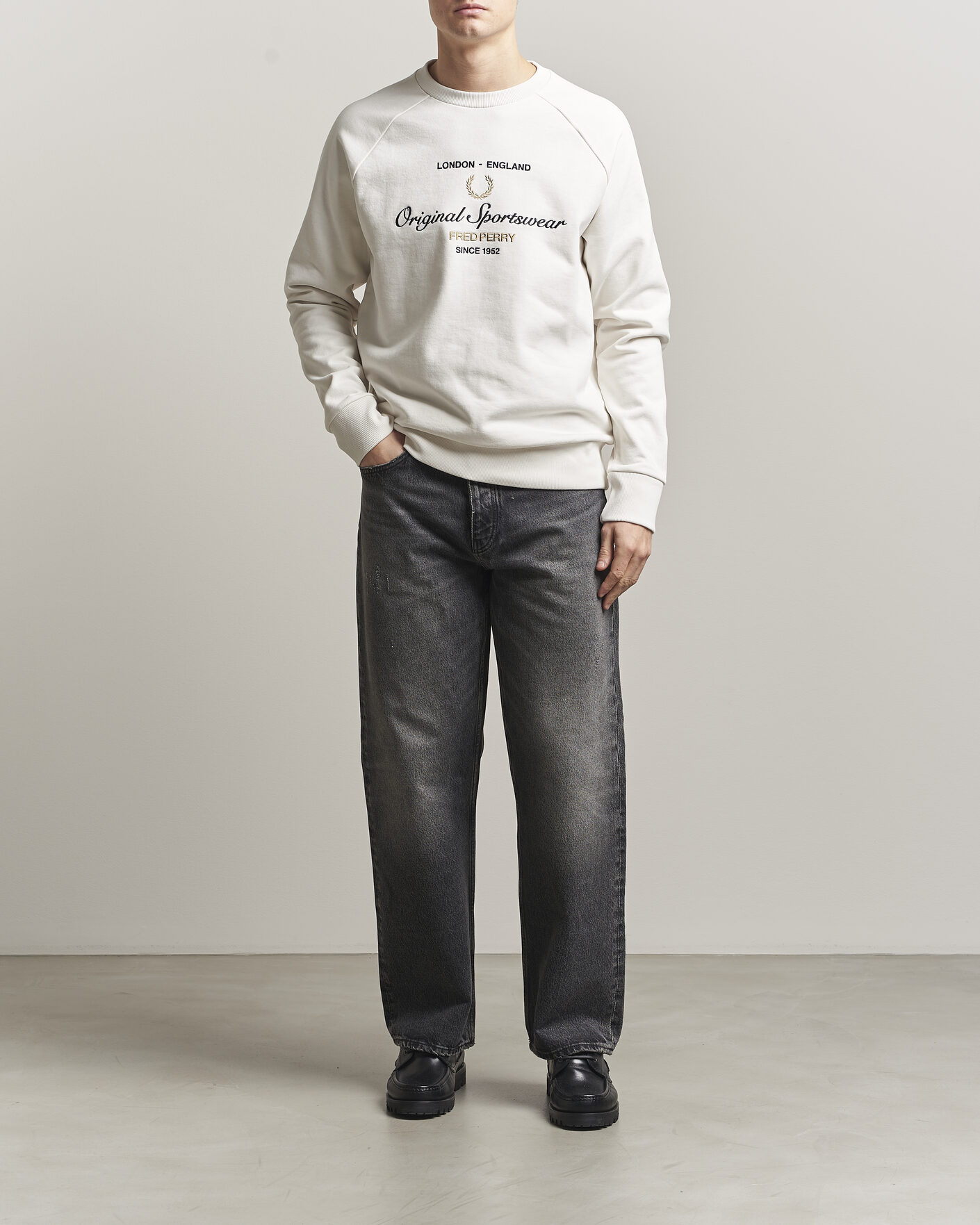 Herre | Gensere | Fred Perry | Original Sportswear Sweatshirt Snow White