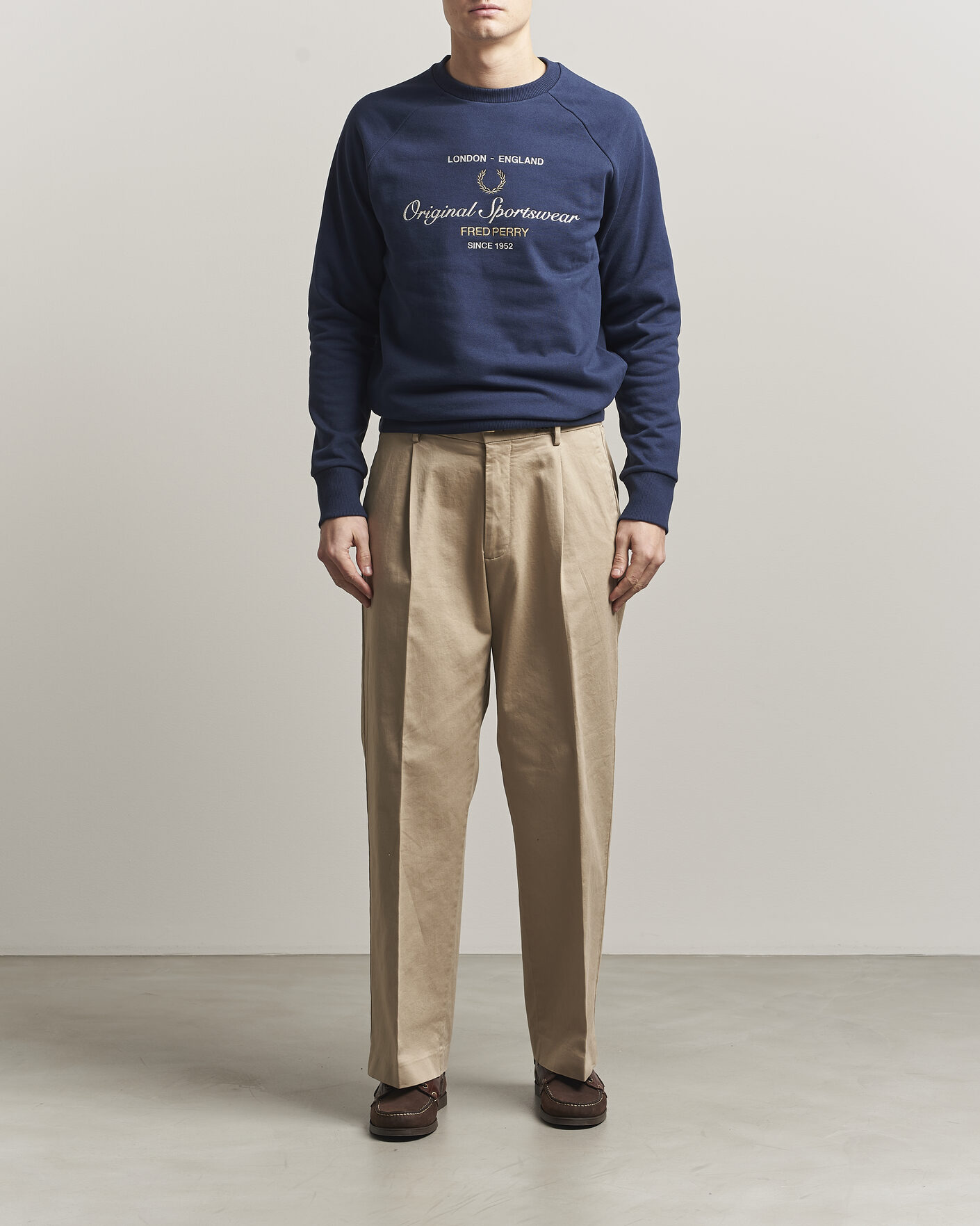 Herre | Gensere | Fred Perry | Original Sportswear Sweatshirt Tennis Blue
