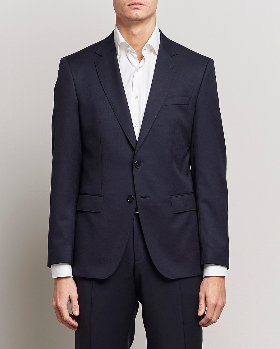 Herre |  | BOSS BLACK | Huge Wool Suit Dark Blue