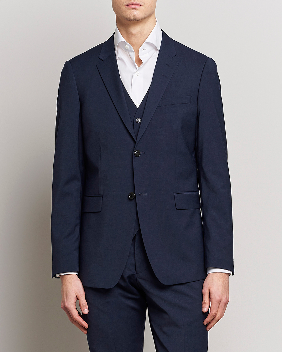 Herre | Personal Classics | Tiger of Sweden | Jerretts Wool Travel Suit Royal Blue