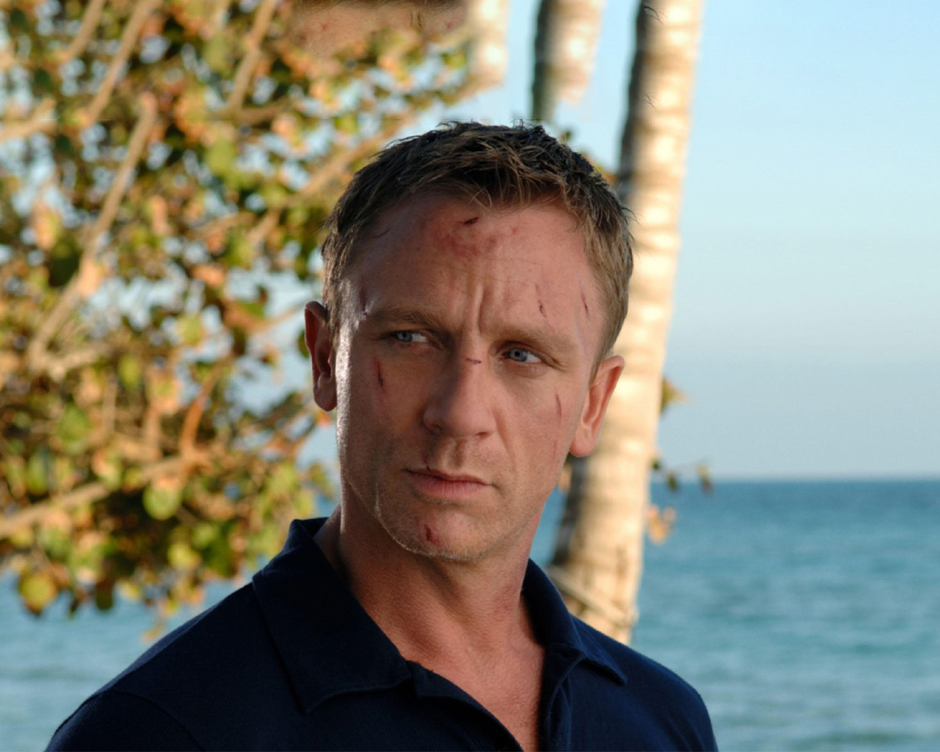 Daniel Craig as James Bond with Sunspel